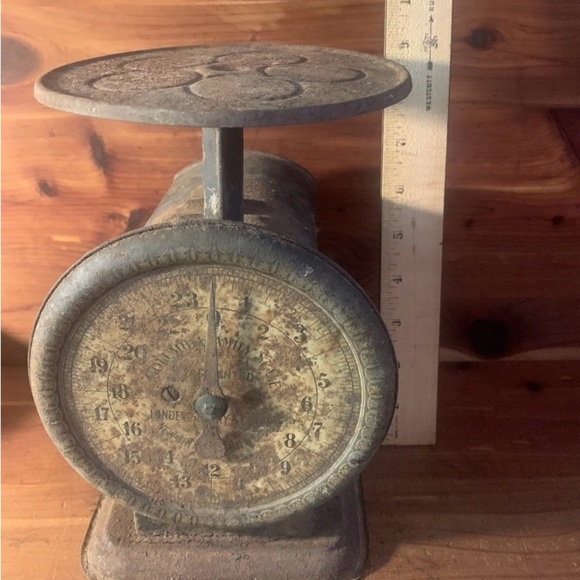 Vintage Columbia Family Scale~ 24lbs~ Landers, Garry & Clark- Barn Find!! - Picture 3 of 10